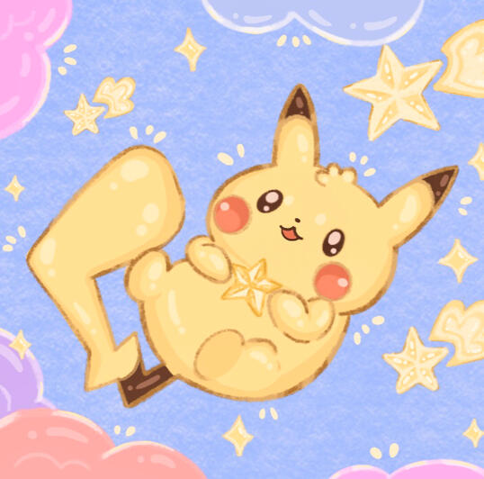 Pikachu in the Stars Fanart